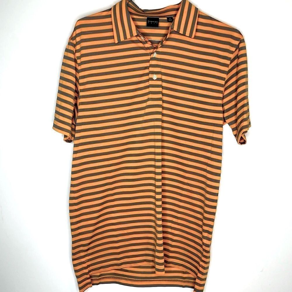 Medium Dunning Golf Orange-Gray SS Polo‎ - Picture 4 of 4